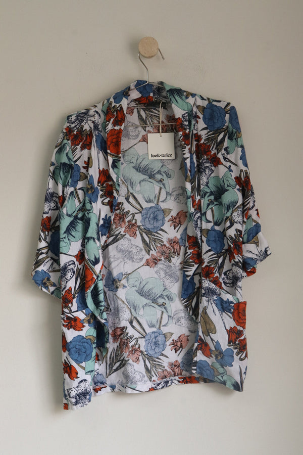 Camisa Flores Lino