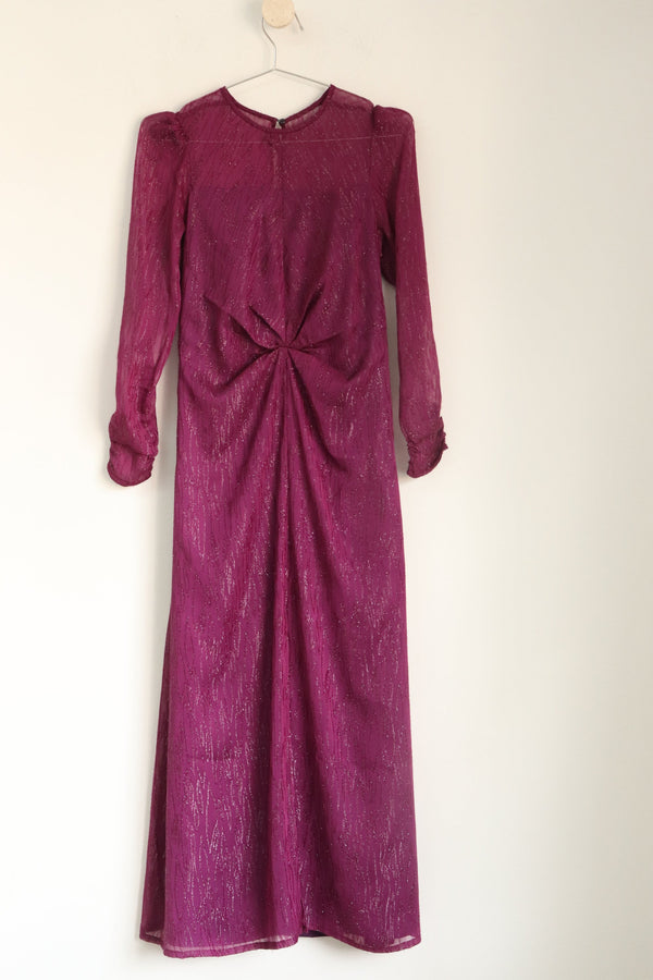 Vestido Morado Brillante
