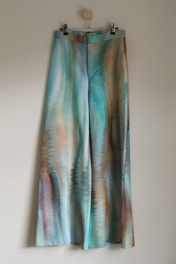 Pantalon Azul Estampado