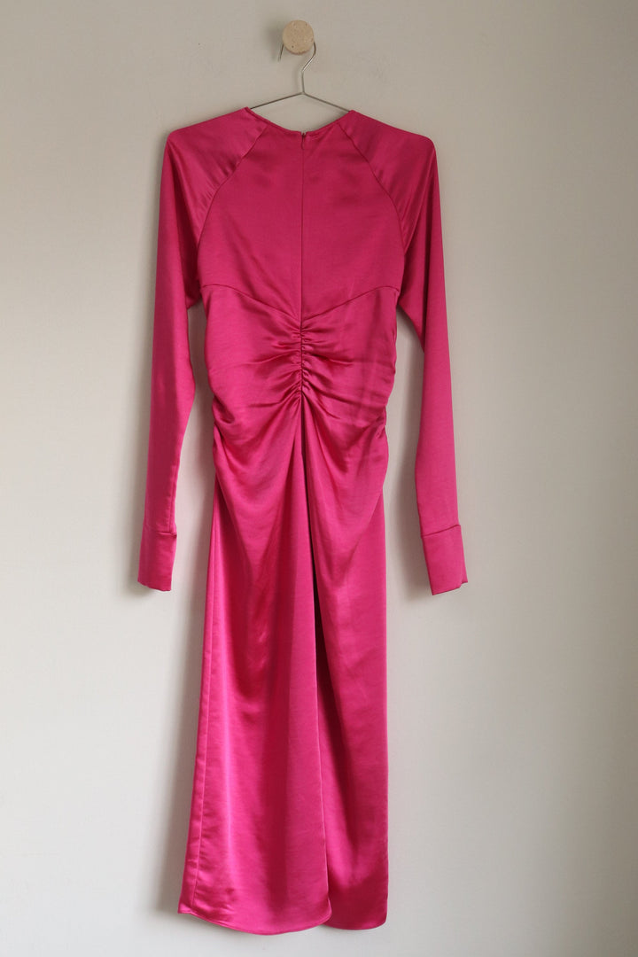 Vestido Fucsia Satinado