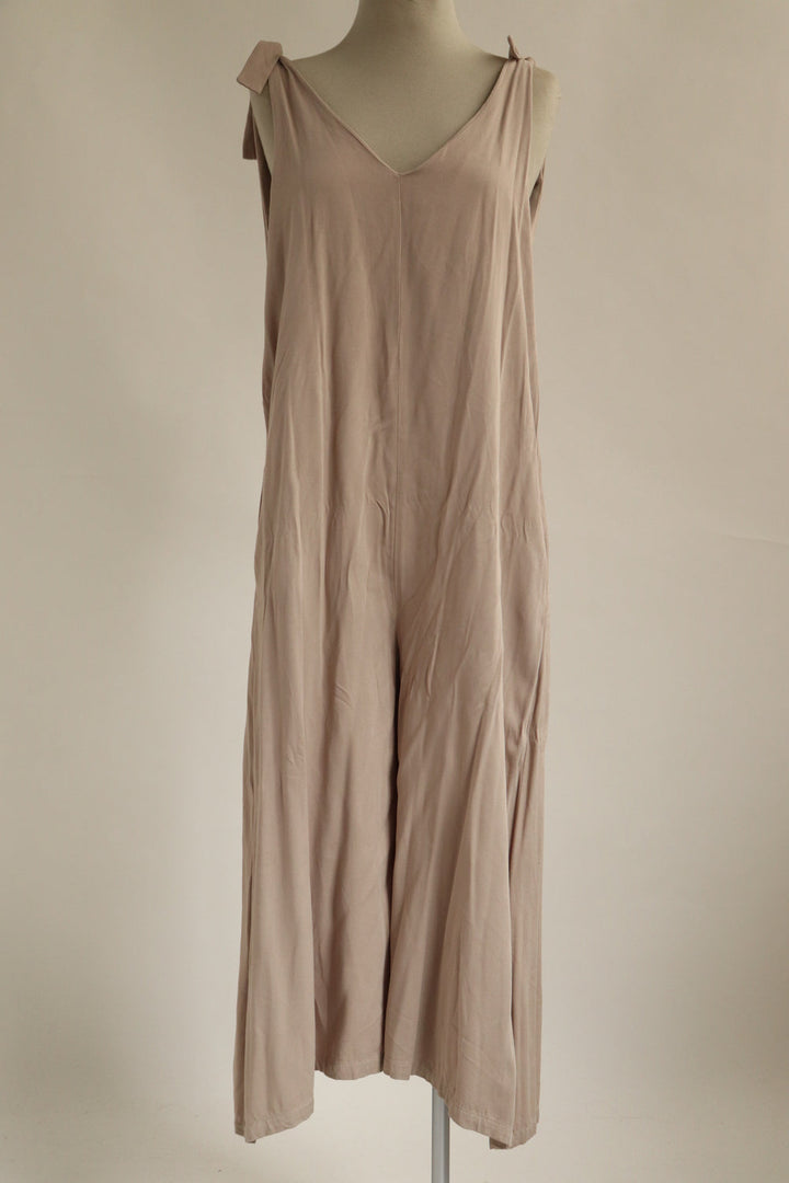 Jumpsuit Beige Wide