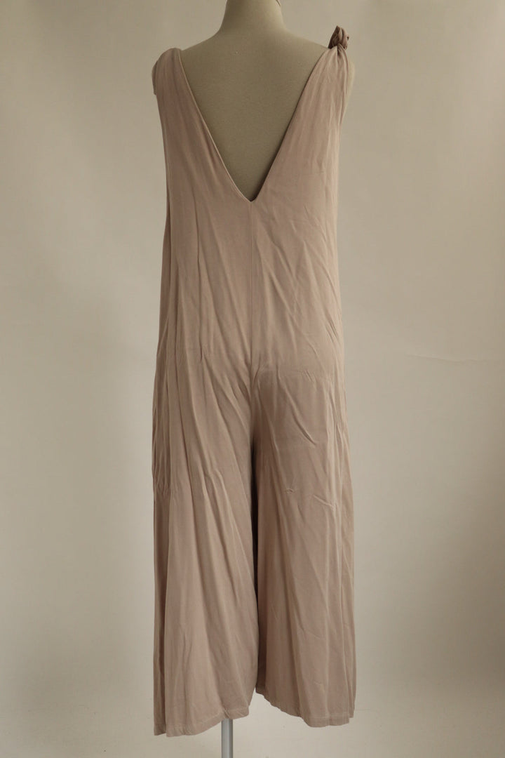 Jumpsuit Beige Wide