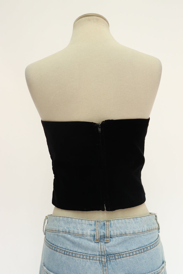 Corset Velvet Vinotinto