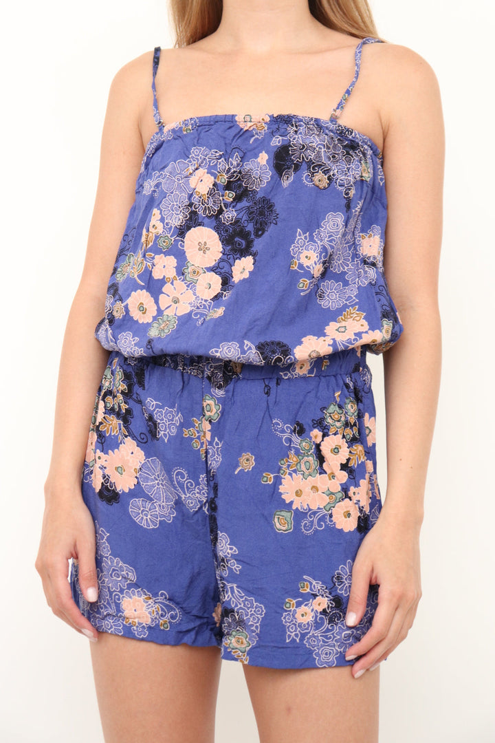 Romper Azul Flores