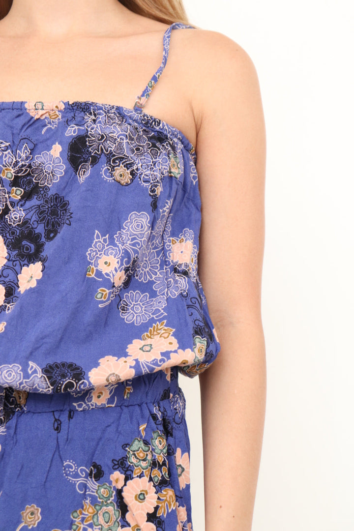 Romper Azul Flores