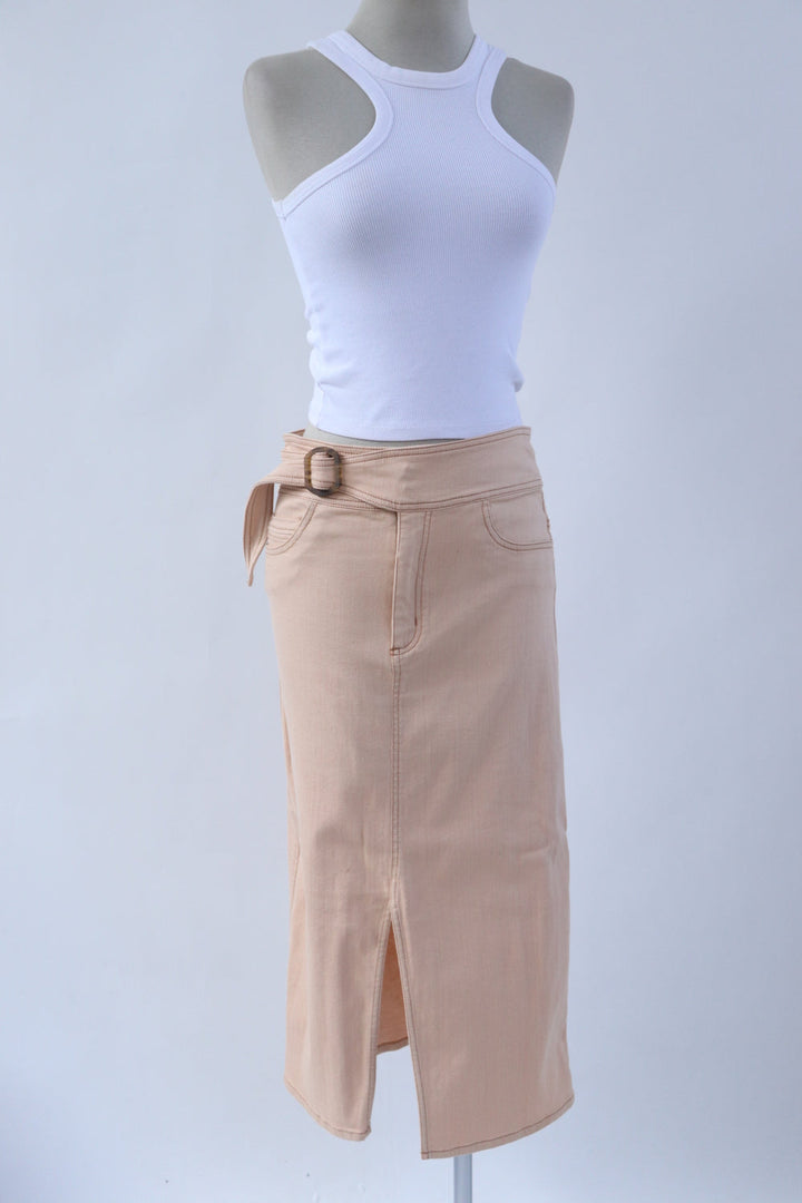 Falda Miel Cinturón