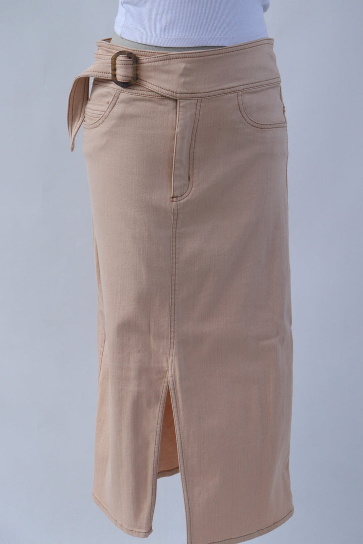 Falda Miel Cinturón