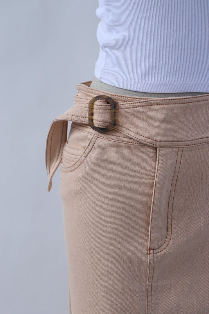 Falda Miel Cinturón