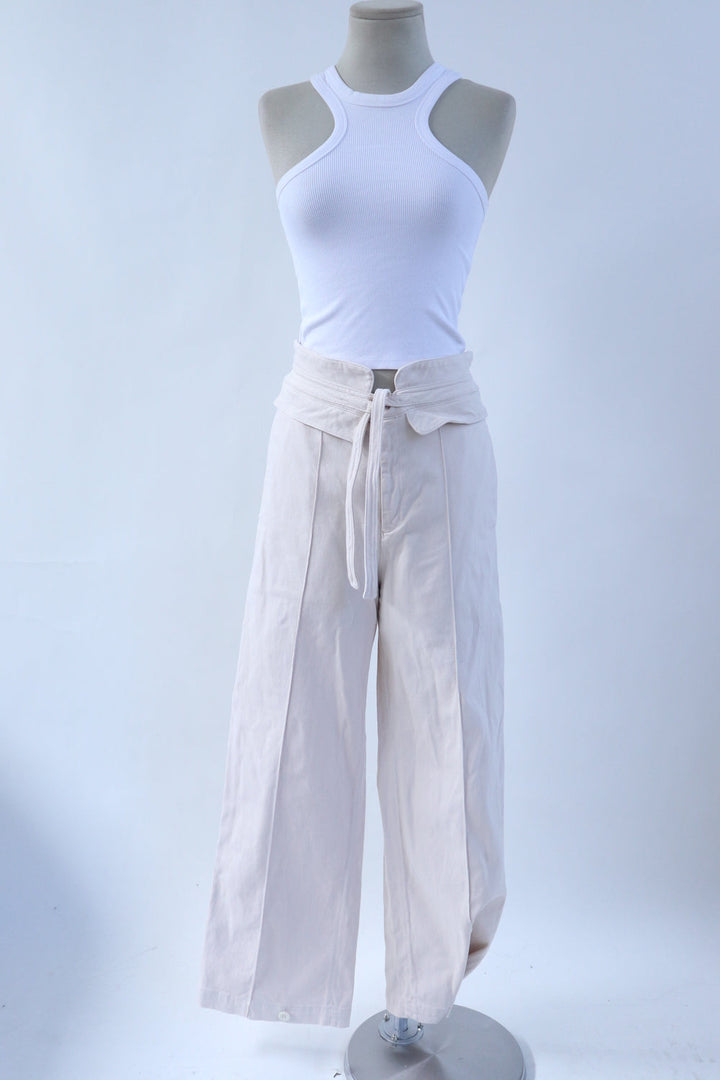 Pantalon Beige Cinturón