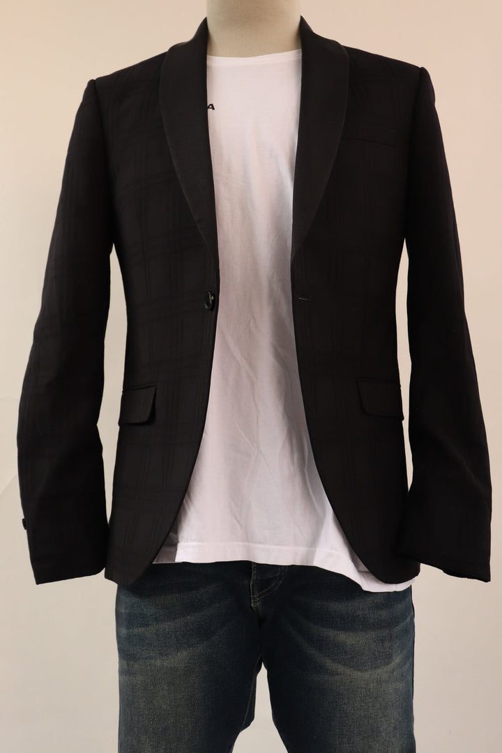 Blazer Cuadros Negro