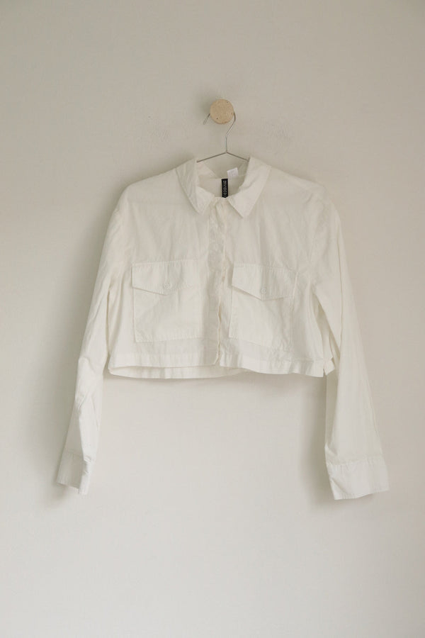 Camisa Crop Blanco