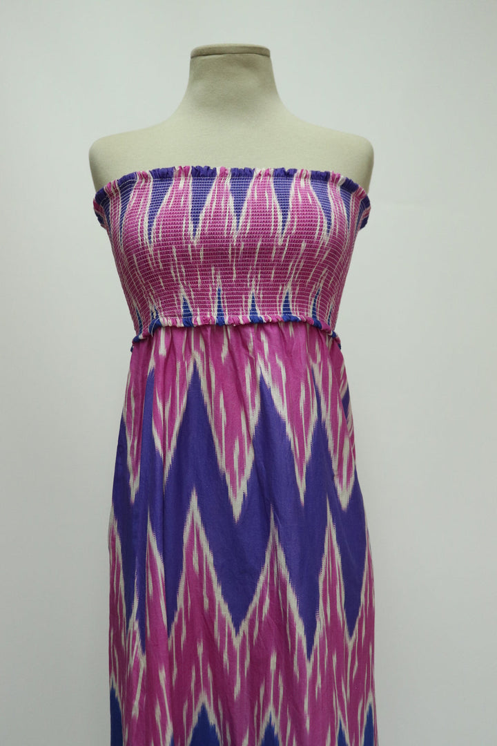 Vestido Strapless Multicolor