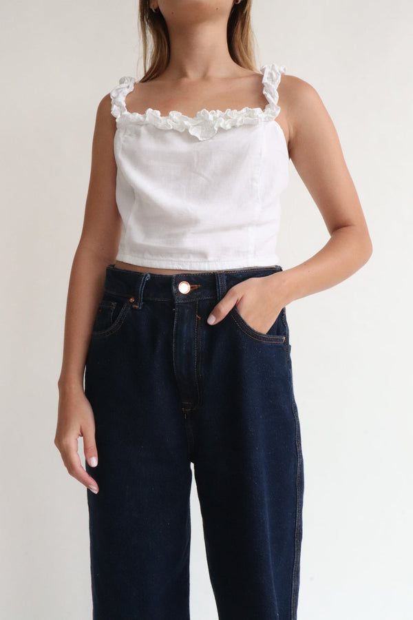 Crop Top Blanco