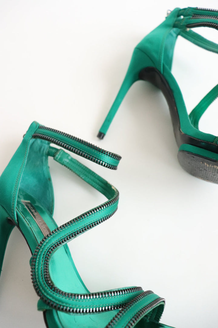 Tacones Verdes Tiras