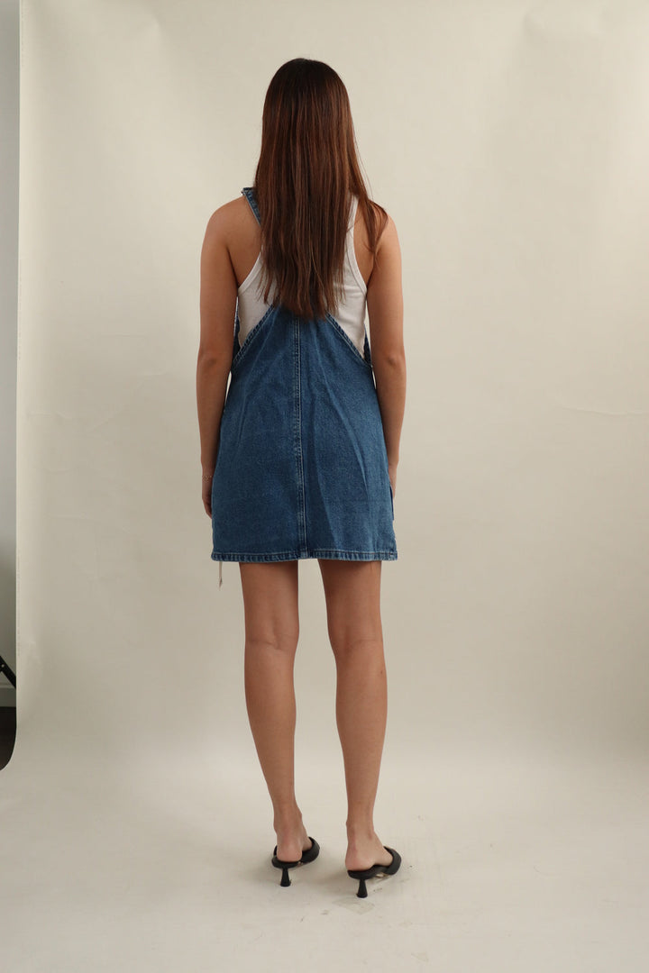 Vestido Denim Flores