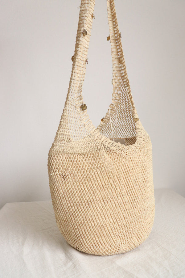 Mochila Beige Tejida