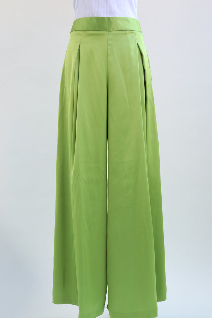 Pantalon Verde Satinado