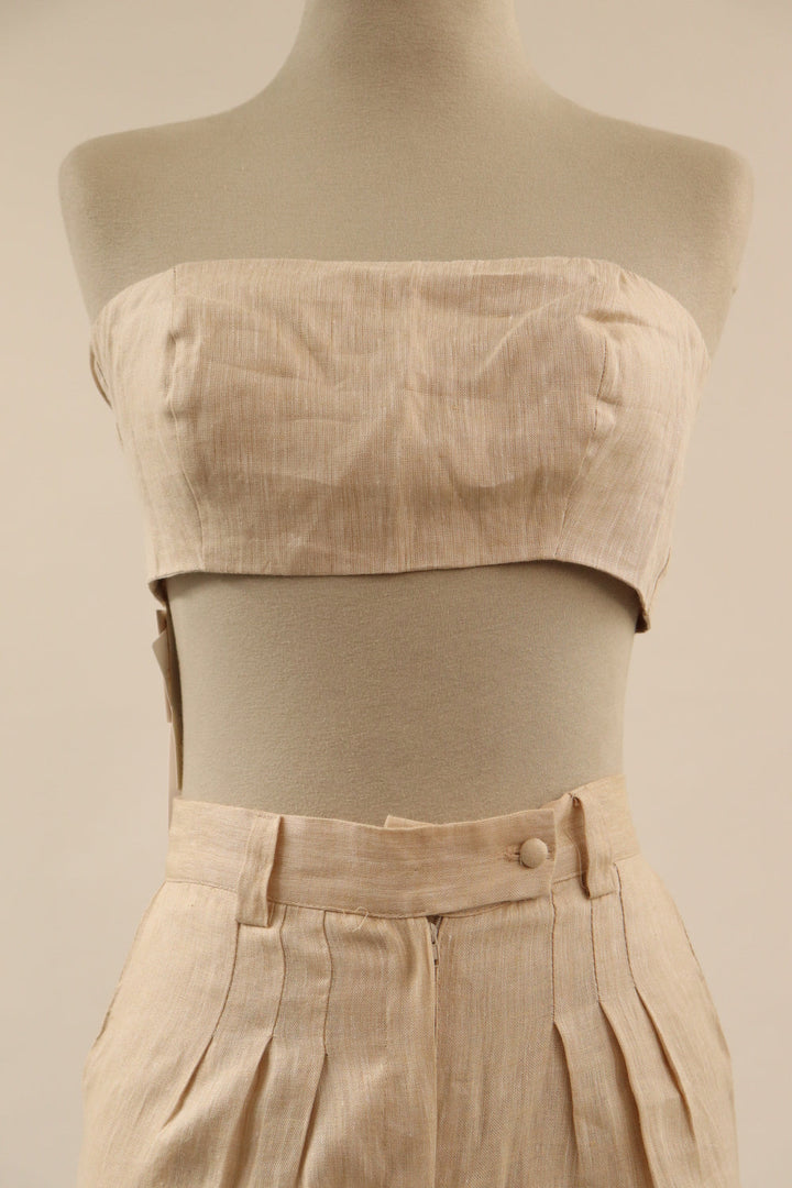 Top Strapless Beige