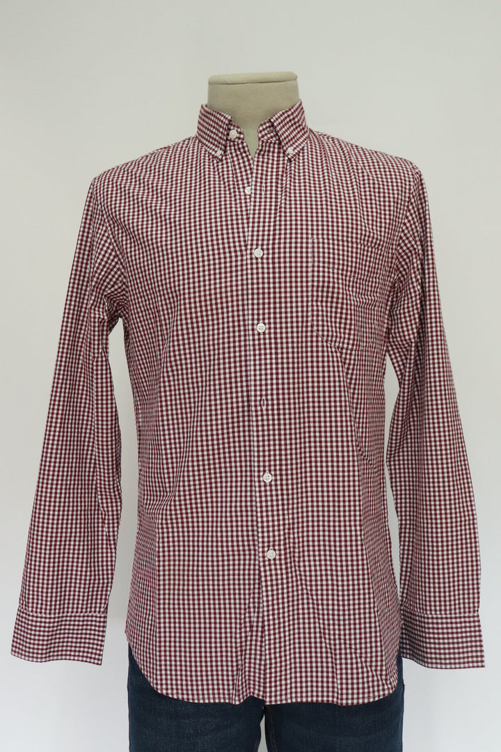 Camisa Cuadros Vinotinto