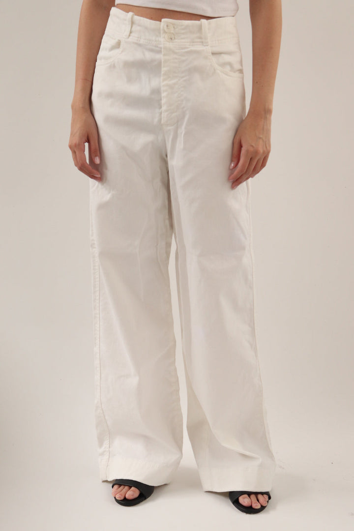 Pantalón Blanco Recto