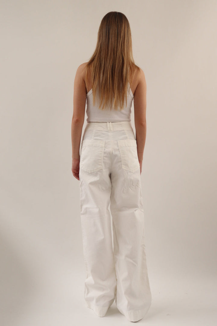 Pantalón Blanco Recto