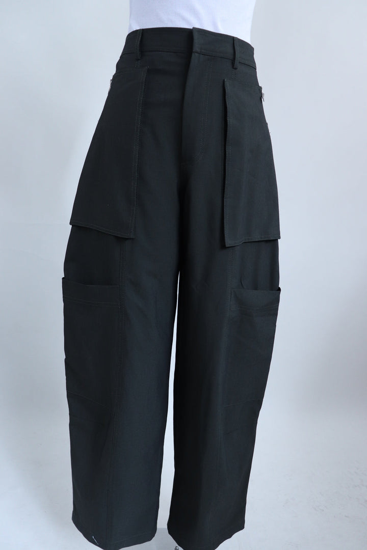 Pantalon Negro Cargo