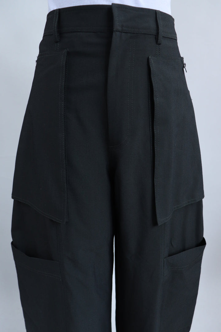 Pantalon Negro Cargo