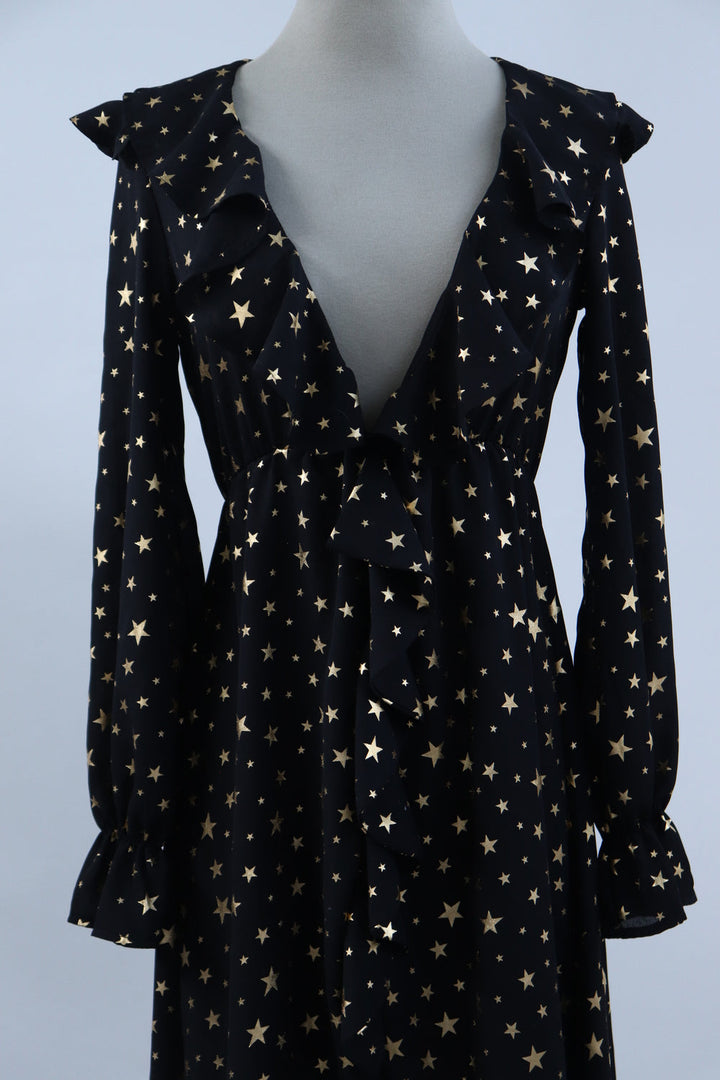 Vestido Negro Estrellas
