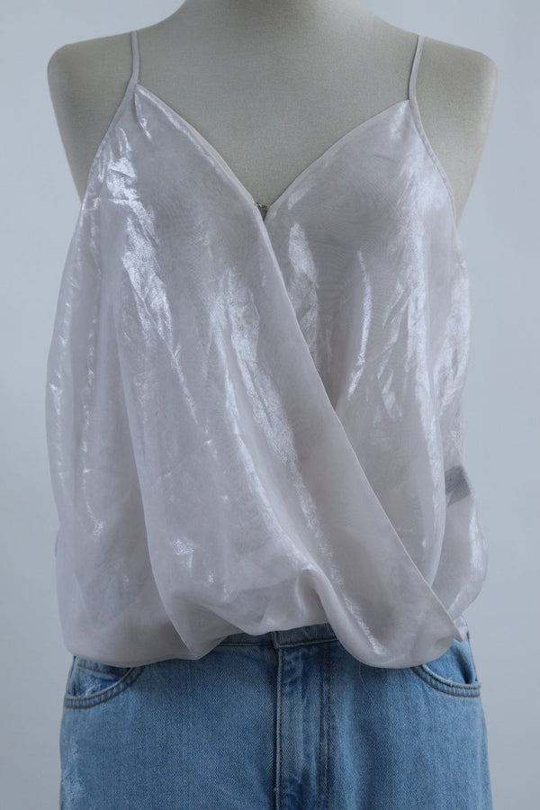 Top Brillante Traslucido