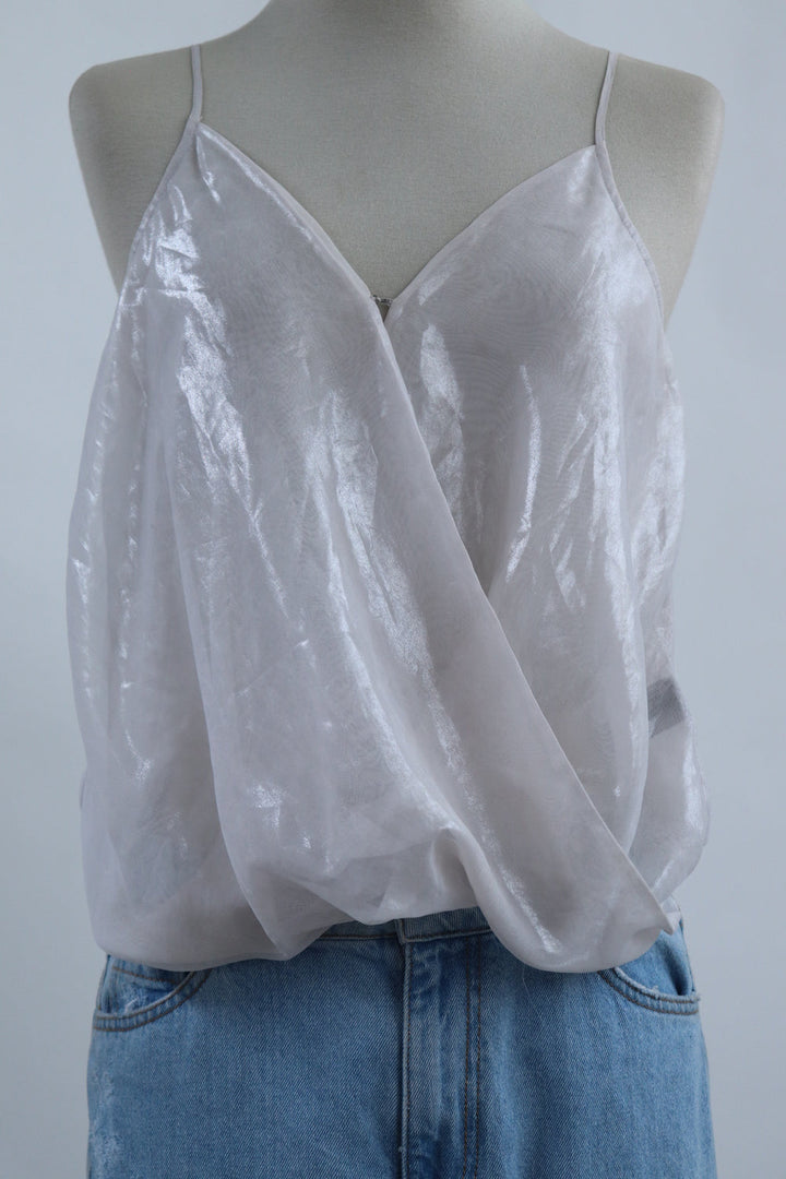 Top Brillante Traslucido