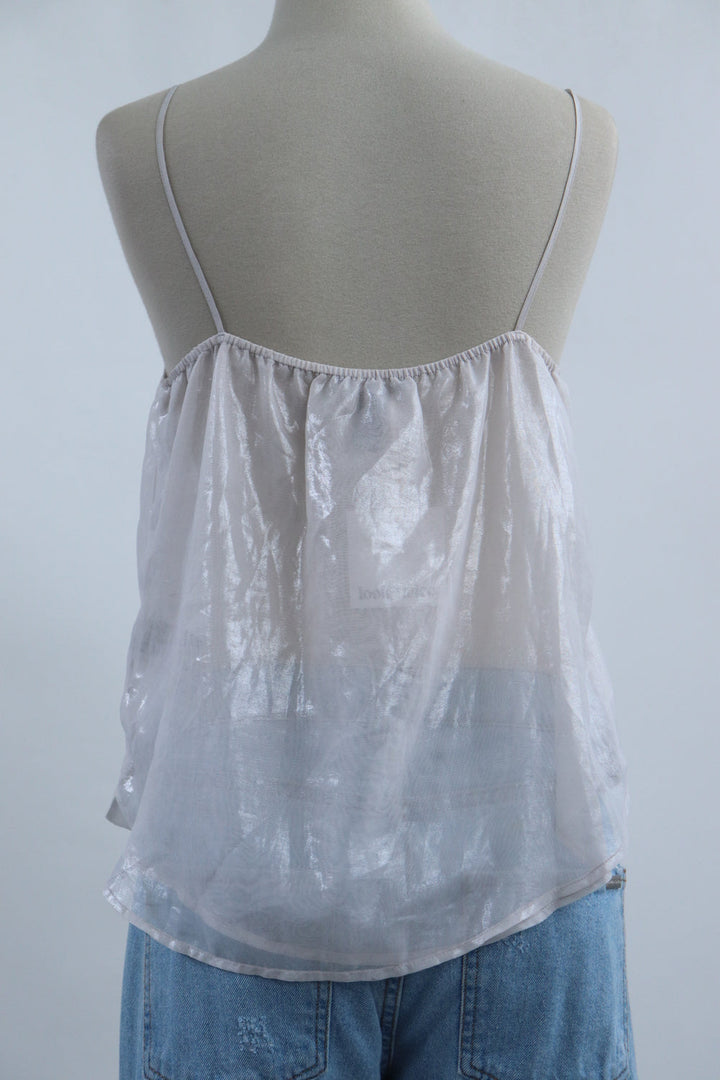 Top Brillante Traslucido