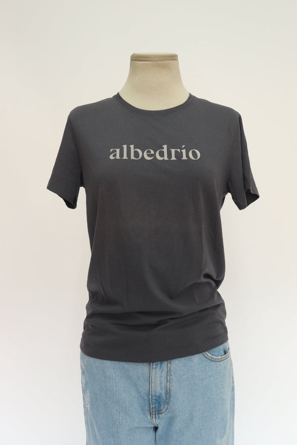 Camiseta Gris Estampada