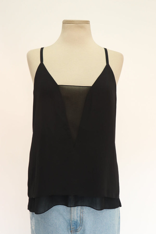 Top Negro Asimetrico