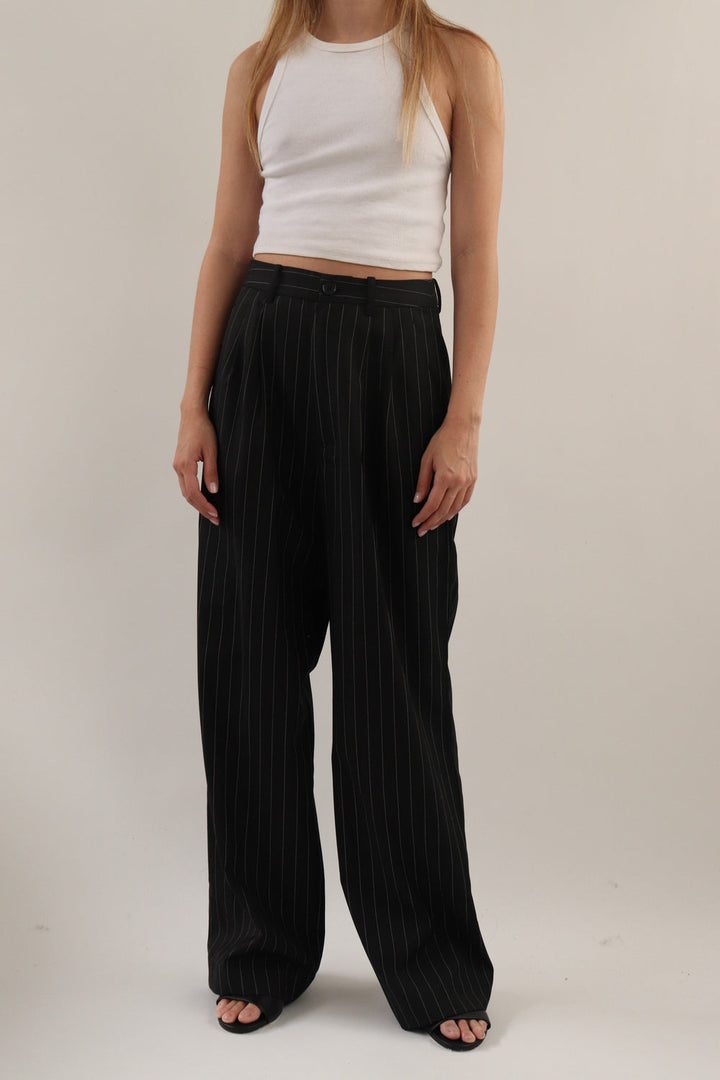 Pantalon Rayas Negro