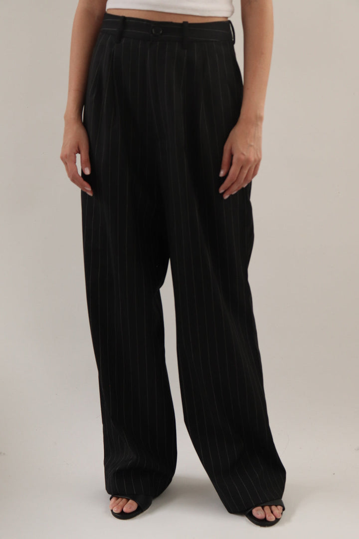 Pantalon Rayas Negro