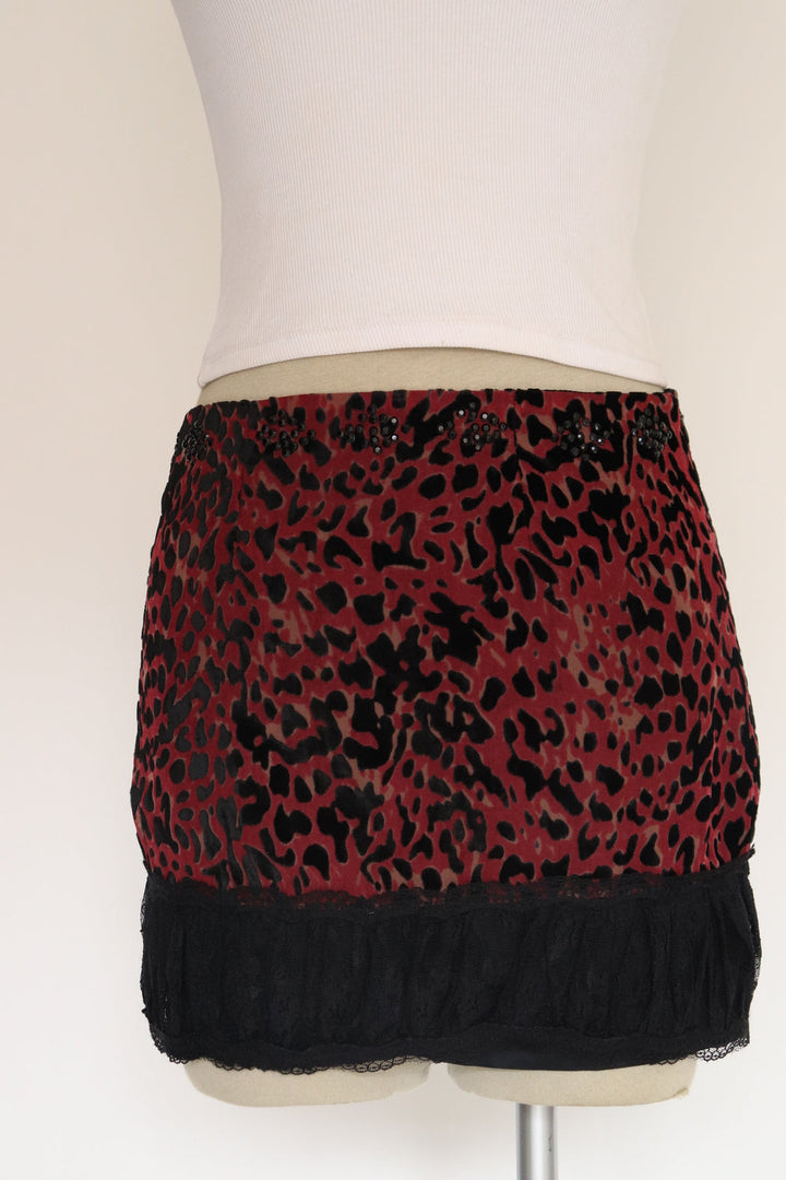 Falda Leopardo Velvet