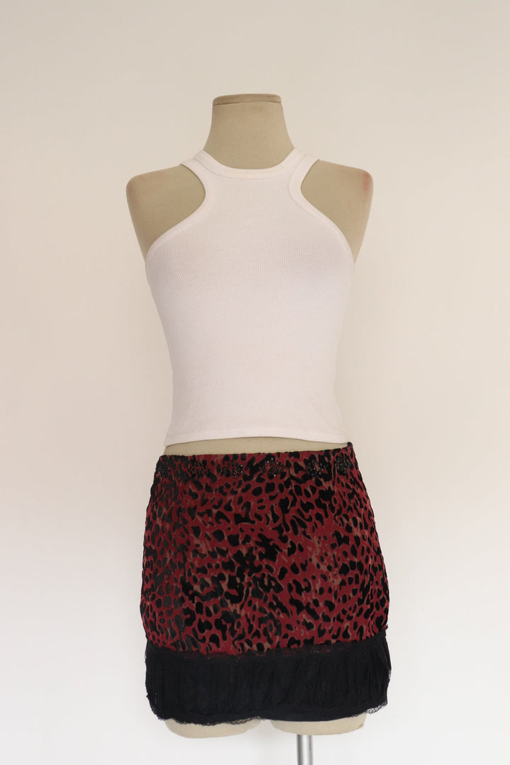 Falda Leopardo Velvet