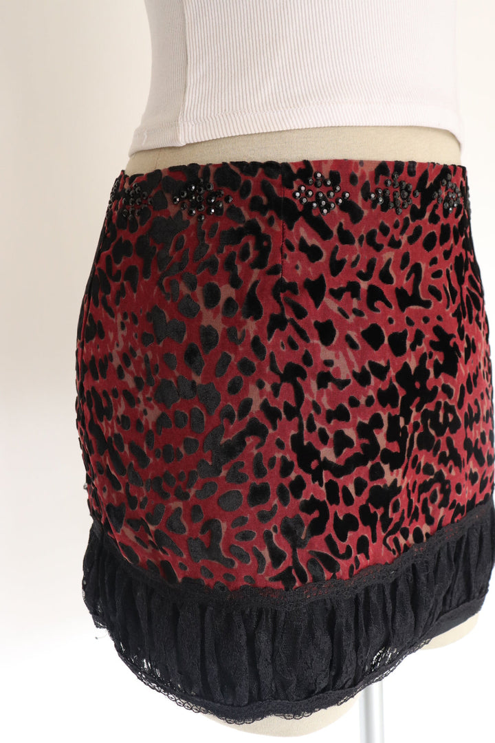 Falda Leopardo Velvet