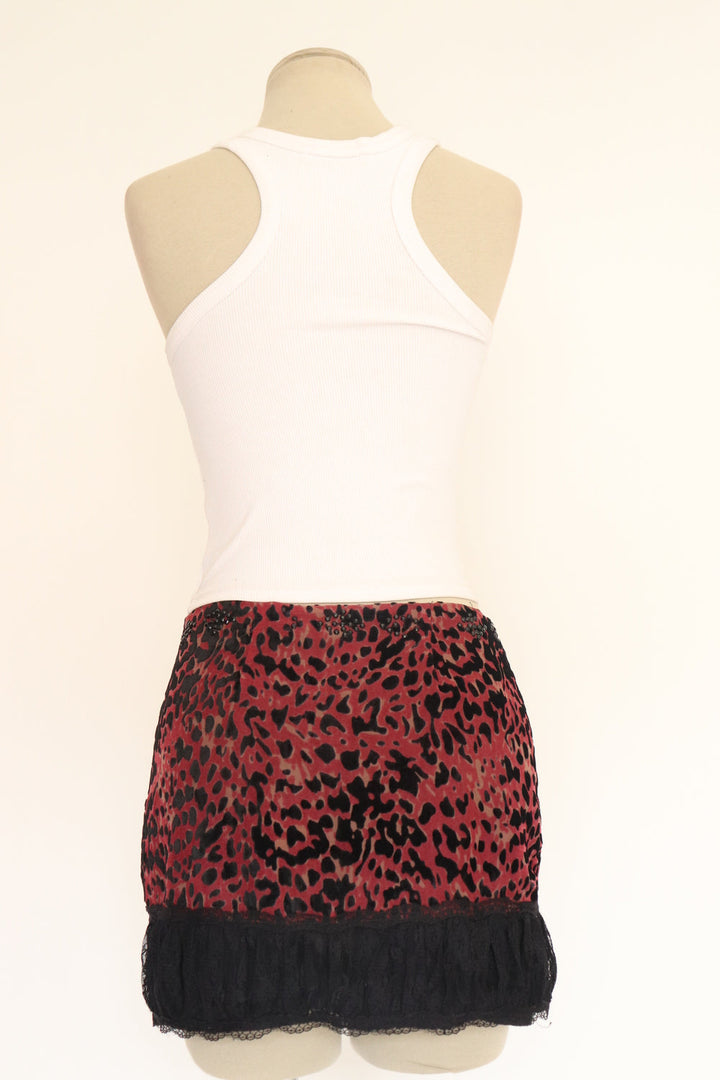 Falda Leopardo Velvet