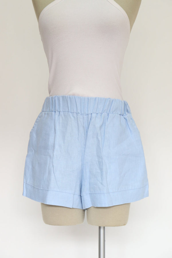 Short Lino Azul