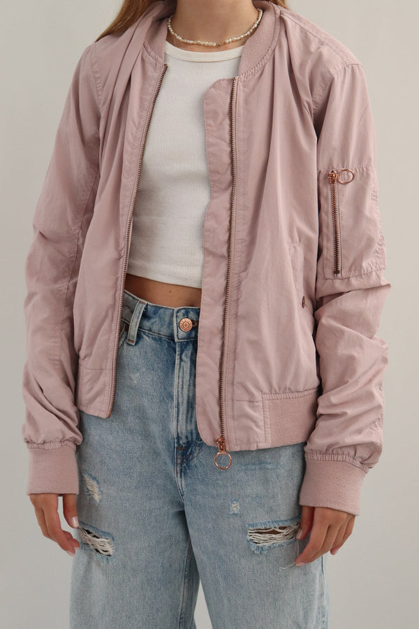 Chaqueta Bomber Rosado