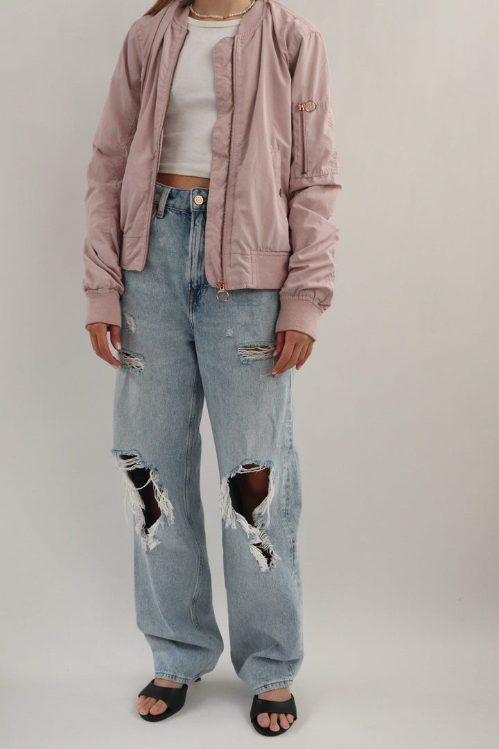 Chaqueta Bomber Rosado