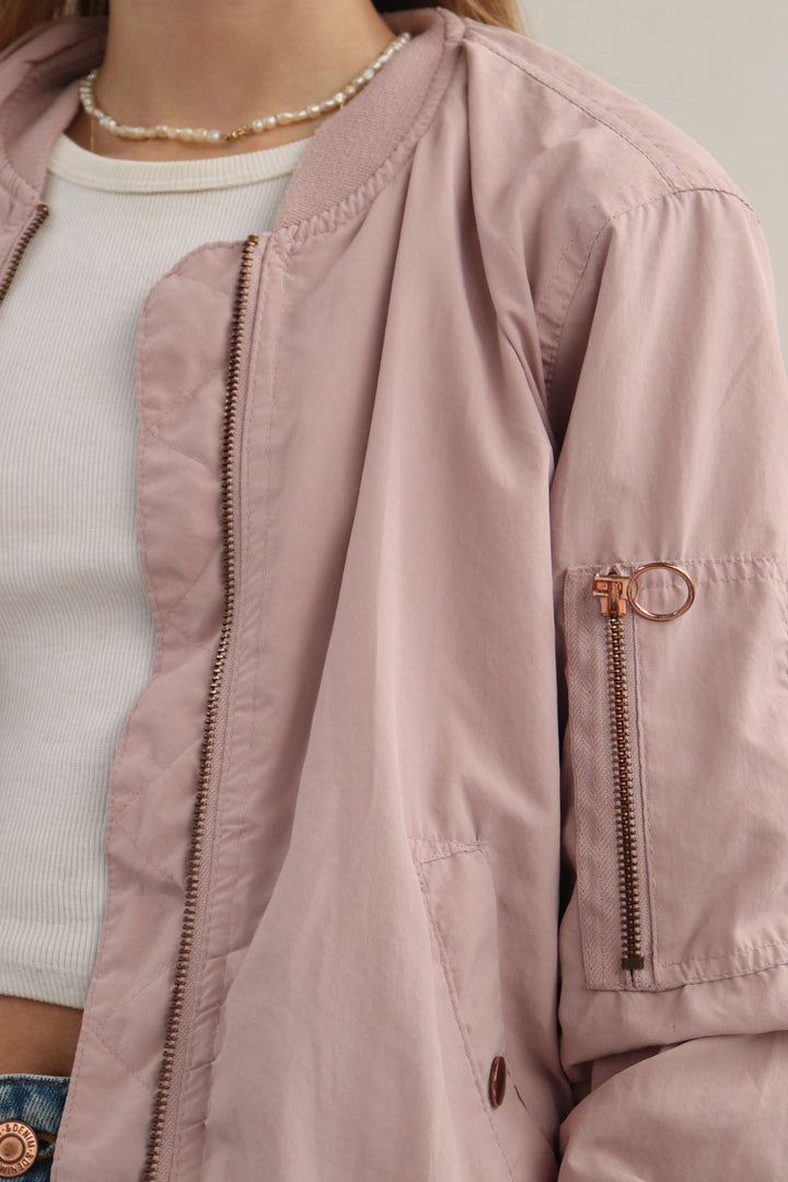 Chaqueta Bomber Rosado