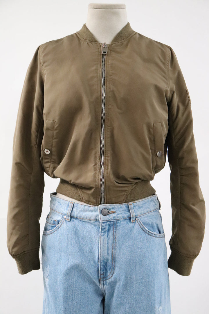 Chaqueta Bomber Verde