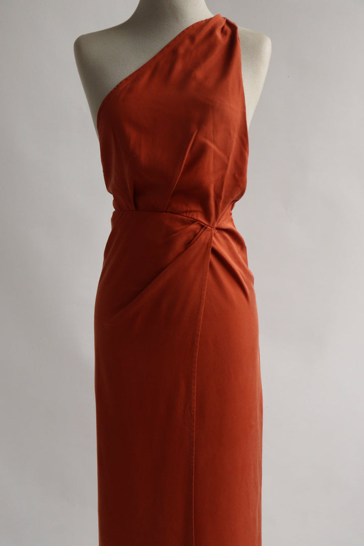 Vestido Terracota Maxi