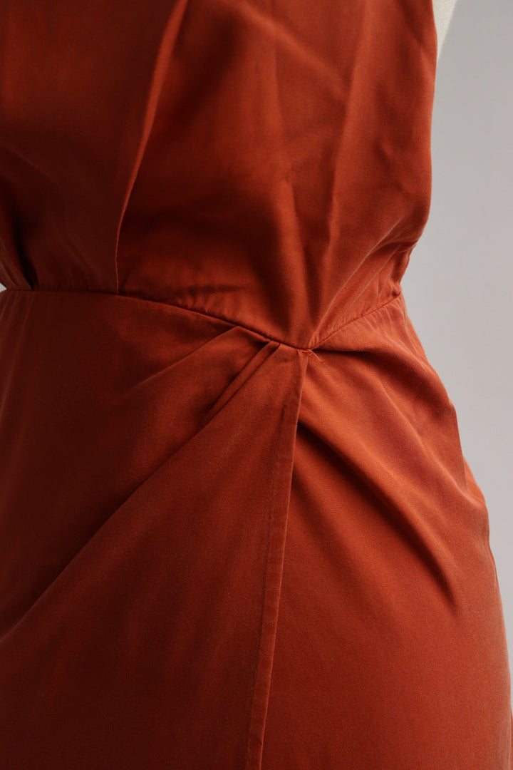 Vestido Terracota Maxi