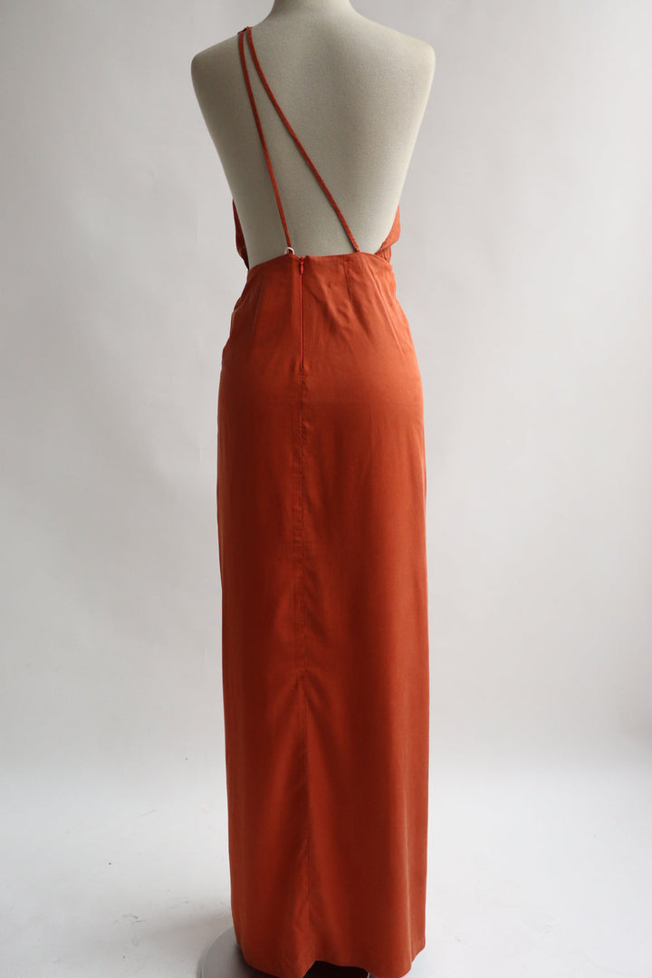 Vestido Terracota Maxi
