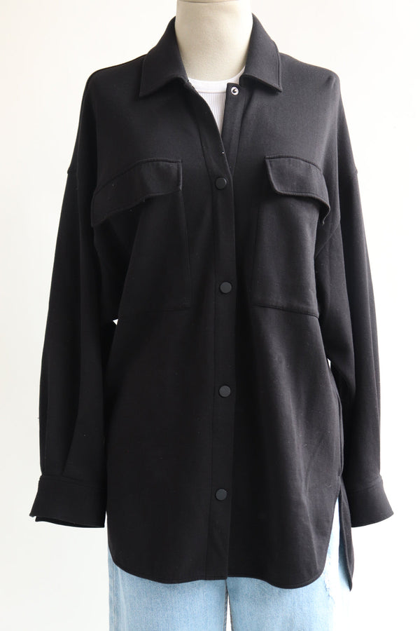 Sobrecamisa Negra Oversize