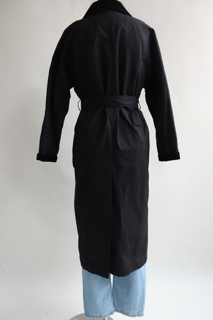 Abrigo Negro Trench