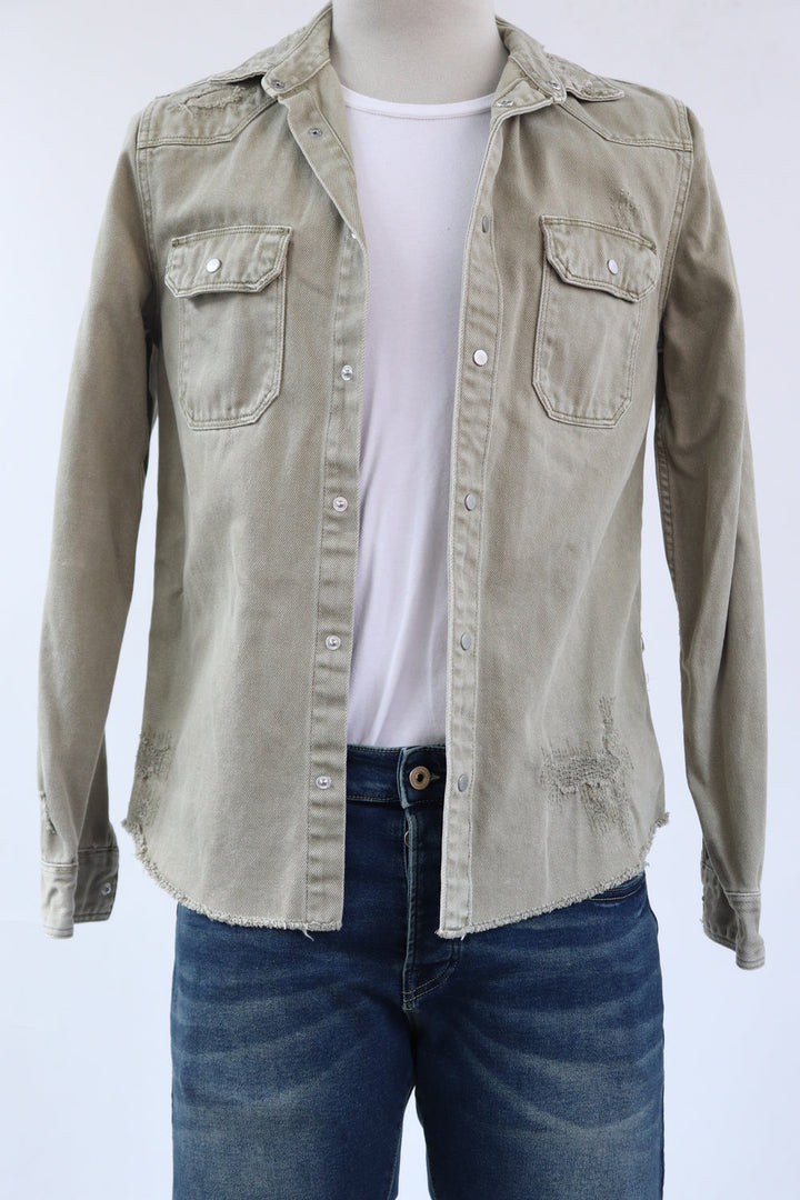 Chaqueta Denim Verde